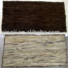 mink belly fur plate